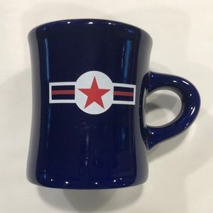 Red Star 1947 Air Insignia Diner‎ Style Restaurant Coffee Mug